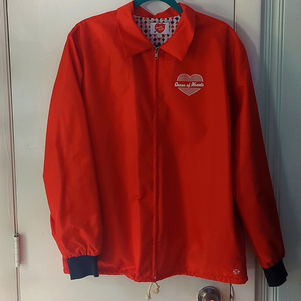 EUC Tuesday Bassen/ Tuesday of California sz L Queen of Hearts Jacket - Picture 2 of 9